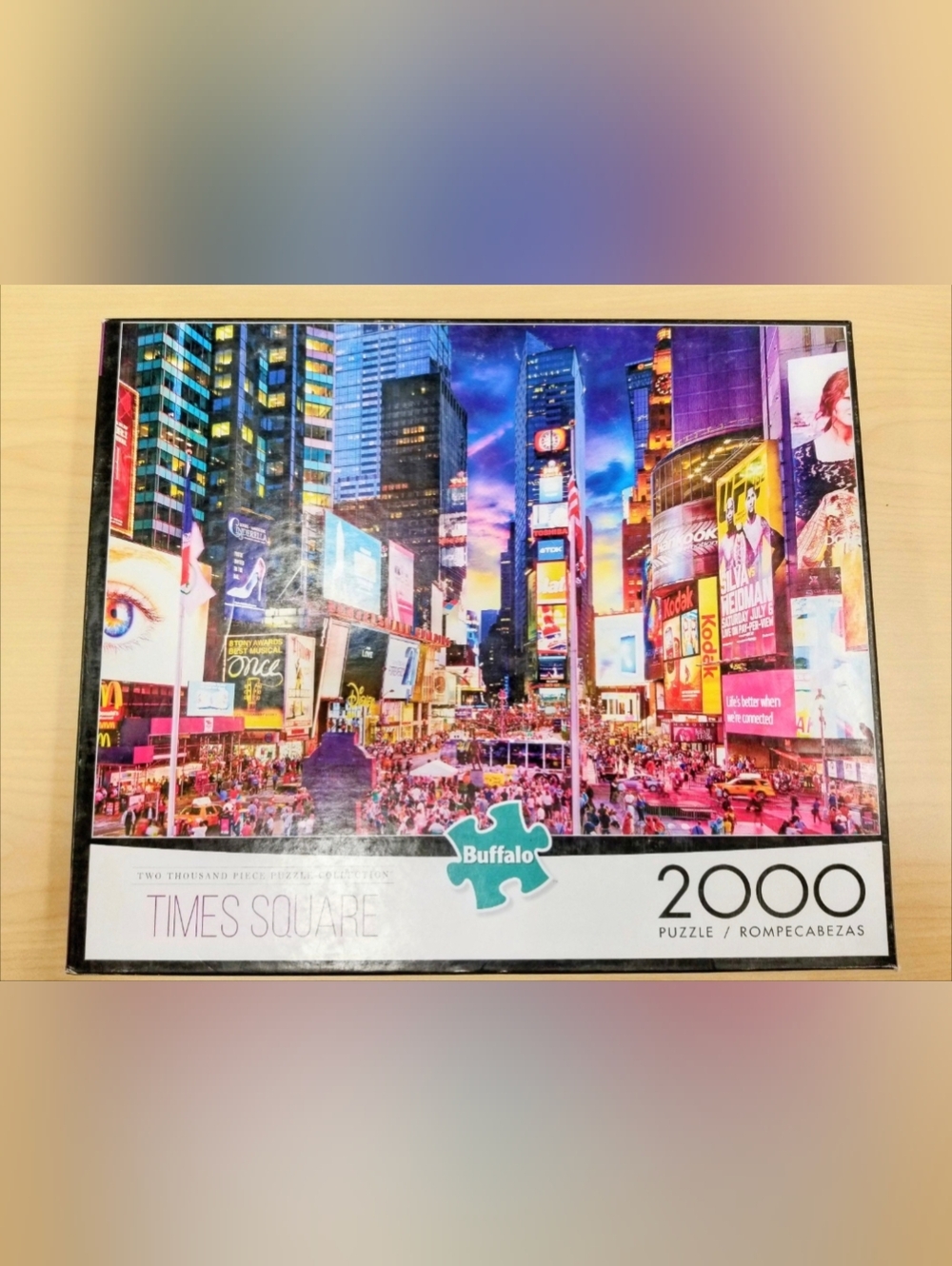 New York City TIMES SQUARE 2000pc Puzzle by Buffalo Games  & Poster